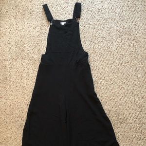 street wear, black, wide leg overalls, target